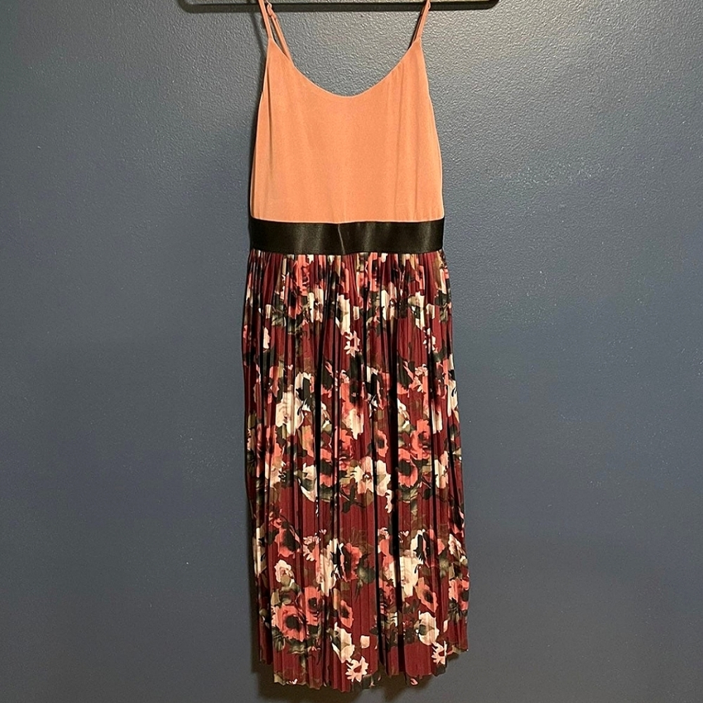 Beautiful Floral Midi Dress~EUC! |Sz L|